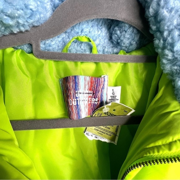 Urban Outfitters Duckie Puffer Jacket Neon Green - Picture 4 of 6